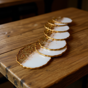 Handmade Resin <b>Table</b> <b>Coaster</b> Set Durable Reusable Decorative Dining <b>Table</b> Mats Premium Quality for Export - Product Image 3