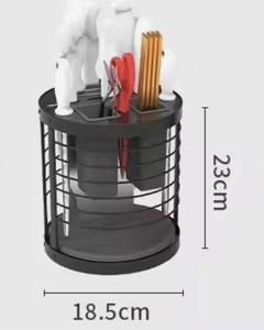 Estante de Almacenamiento Multifuncional de Aluminio para Cocina OEM/ODM, Soporte para Cuchillos de Encimera, Organizador de Palillos, Estante para Utensilios - Product Image 1