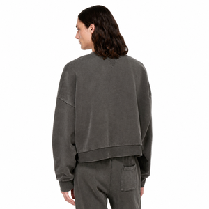 Ensemble de sweat-shirts à col rond surdimensionnés et lavés personnalisés |   Pull-over streetwear vintage premium délavé à l'acide - Product Image 2