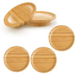 Natural Wooden Coaster Set Rustic Handmade Wood <b>Drink</b> Coasters for Coffee Table, Dining Table, Kitchen, Office and Home Decora - Product Image 3