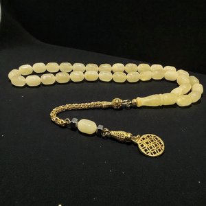 Royal งาช้างเรืองแสงเรซิ่น Tasbih Angel Islamic เป็นมิตรกับสิ่งแวดล้อมหรูหรา misbaha สวดมนต์ลูกปัดแฮนด์เมดของขวัญสุดหรู - Product Image 3