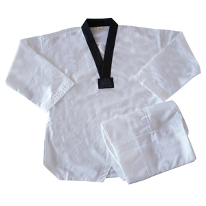 Uniforme de Taekwondo Dobok Elástico con Colores Personalizados OEM para ITF Corea, Venta al Por Mayor - Product Image 1