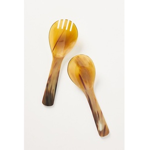Cucharas de Cuerno Ovaladas, Cuerno de Búfalo Pulido, Artesanía Natural, Decoración Duradera para el Hogar, Cubertería de Cuerno Natural - Product Image 4