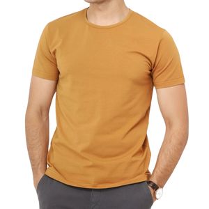 เสื้อยืดคอกลมสีพื้นสำหรับผู้ชาย แขนสั้น สวมใส่สบาย แฟชั่นเรียบง่าย เหมาะสำหรับฤดูร้อน - Product Image 2