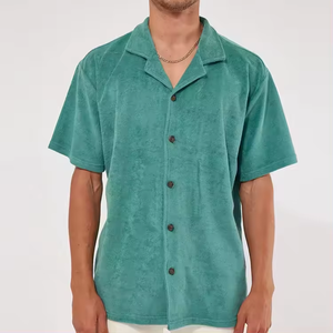 Camiseta de Manga Corta para Hombre, Talla Grande, Hombros Caídos, Sólida, Transpirable, 100% Algodón, Estilo Urbano Informal - Product Image 4