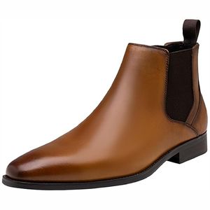 Nueva Tendencia en Zapatos Casuales de Negocios para Hombre, Cómodos, de Cuero Genuino Suave, con Punta Cuadrada, para Oficina y Bodas - Product Image 4