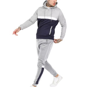 Conjunto Deportivo para Hombre con Bloques de Color, Estilo Casual, Poliéster y Algodón, Corte Regular, con Bolsillos Laterales, para Otoño - Product Image 1