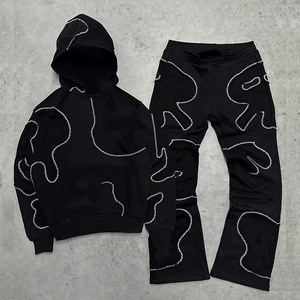 Conjunto Deportivo Personalizado con Logotipo, Chaqueta con Capucha y Pantalones Deportivos de Alta Calidad para Hombre, Fabricante de Conjuntos Deportivos - Product Image 1