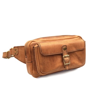 Waterproof Customizable Size best manufacturing style Leather Waist Bag Waterproof Vintage Crossbody Shoulder Leather Waist Bag - Product Image 6