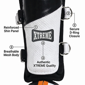 Protège-tibias de baseball rembourrés antidérapants avec sangle de cheville pour entraînement et frappe, pour jeunes et adultes, couleur personnalisable, commande en gros, fournisseur - Product Image 3