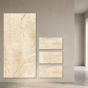 Pierre de luxe marron foncé 6000*1200mm Carrelage de sol en porcelaine émaillée de grande taille Sculpture de surface hautement brillante Fini 60x120cm Extérieur - Product Image 5