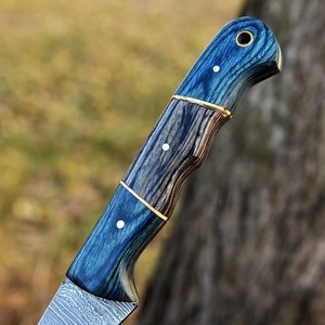 Custom Handmade Eco-Friendly Dishwasher <b>Safe</b> Ambidextrous Modern Forged Fillet <b>Knife</b> 8-9.9in Damascus Steel Wood Handle Leather - Product Image 2