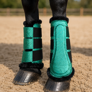 Botas de Cepillado para Caballos de Primera Calidad, Transpirables, Ligeras, Cómodas, de Colores Sólidos, Ajustables, para Deportes Ecuestres al Aire Libre - Product Image 6