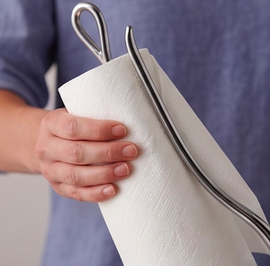 Support de serviettes en métal et bois, porte-serviettes en papier pour comptoir, adapté à la cuisine, à la salle à manger, à la maison et aux fêtes de mariage - Product Image 4