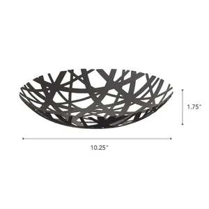 New Luxury Handmade <b>Metal</b> <b>Bowl</b> with Aged Bronze Inspired Finish and Tactile Artisan SurfaceContemporary Fruit <b>Bowl</b> with Premium - Product Image 2
