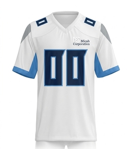 Maillot de football personnalisé à col en V de Micah Corporation, respirant, en mesh, uniforme d'équipe sportive - Product Image 2