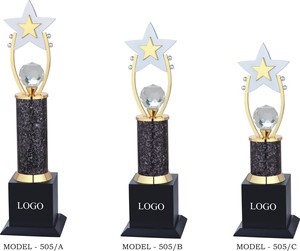 Stylish Star Trophy Designed for Achievers Die Casting Metal Laser Engraved Portable UV Printing - Product Image 1
