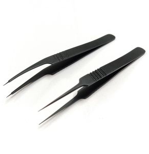 Juego de Pinzas Microquirúrgicas de Precisión, Estilo Joyero, Rectas y Curvas, Antirreflectantes, para Uso Oftalmológico y Vascular - Product Image 3