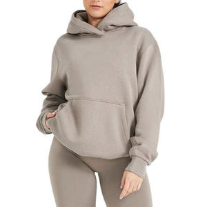 Sweat-shirt à capuche pour femme, personnalisé, à épaules tombantes, manches longues, avec poche intégrée, qualité supérieure, vente en gros, collection hiver - Product Image 2