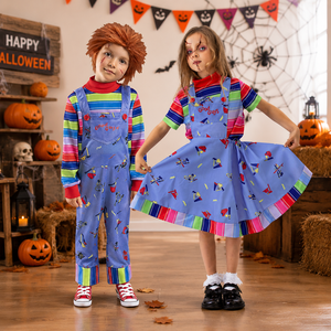 Costume da Bambola <span class=keywords><strong>Horror</strong></span> per Bambini Baige, Travestimento Spaventoso per <span class=keywords><strong>Halloween</strong></span> e Spettacoli Teatrali - Product Image 1