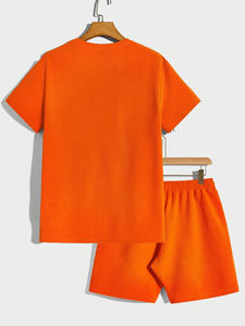 Ensemble T-shirt et short surdimensionné 100 % coton 2026 pour homme – Qualité supérieure, personnalisable, vente en gros - Product Image 2