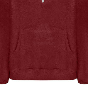 Sweat-shirt en polaire sherpa pour femme, doux et moelleux, avec logo personnalisable sur le devant, style streetwear - Product Image 4