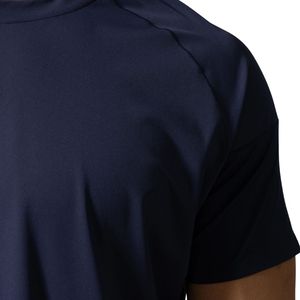Men's <b>Navy</b> Blue Performance T Shirt Lightweight Athletic Crew Neck Workout Running Training Sportswear Apparel - Product Image 3