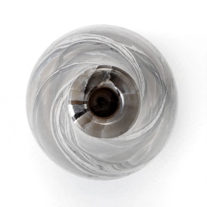 Vase bouteille conique haut en onyx gris fumé, fait main, décoration en pierre de charbon, pour intérieur moderne, fournisseur en gros - Product Image 4