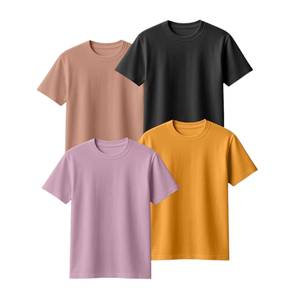 Camiseta Blanca Lisa al por Mayor para Hombre, 100% Algodón, Impresión de Logotipo Personalizado, Camiseta Informal Blanca y Negra - Product Image 6