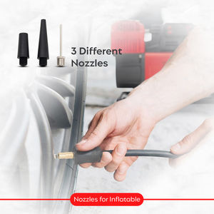 Compresor de Aire Portátil para Auto ROADPOWER de Doble Cilindro, Alta Resistencia, 150 PSI, con Estuche de Transporte y Manómetro Digital (RP-COM-955) 12V 80A - Product Image 2