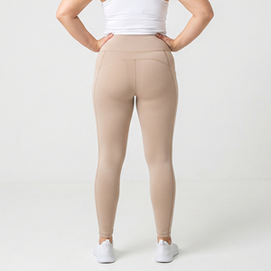 Leggings de sport grande taille pour femmes, écologiques, personnalisables avec logo, à compression, séchage rapide, pour yoga et fitness - Product Image 2