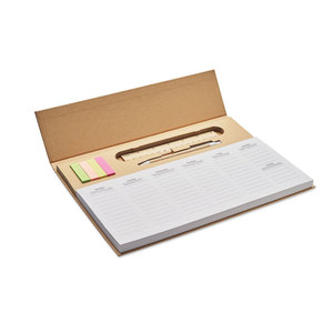 Calendario promozionale Versatile pianificatore da tavolo settimanale personalizzabile Memweek - Product Image 1