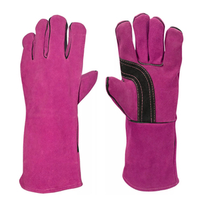 Customized Anti Heat Cowhide Split Leather Hand Protective Welding Work <b>Gloves</b> Best Hot Sale Safety Welder Working <b>Gloves</b> - Product Image 1