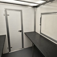 Remorque alimentaire mobile basique vide, modèle DIY pour foire de rue, festival, événementiel, idéale pour le café, la crème glacée, les hot-dogs, les crêpes et les snacks.