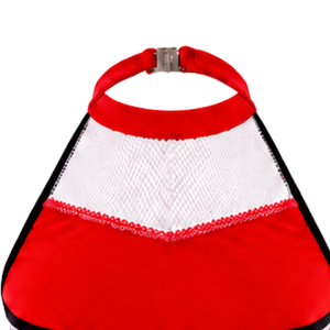 <b>Red</b> White Black Sleeveless Cheerleading <b>Crop</b> <b>Top</b> Athletic Performance Cheer Uniform <b>Top</b> for Women Girls Team Training Sportswear - Product Image 3