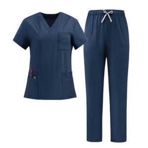 Ensemble de blouses médicales tissées unisexes de qualité supérieure pour usage hospitalier, respirantes et durables, uniformes de travail pour infirmières et médecins - Product Image 2