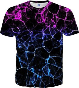 T-shirt décontracté d'été pour hommes, imprimé 3D par sublimation, séchage rapide, épaules tombantes, 100 % coton, col rond, vente en gros - Product Image 4