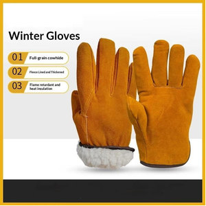 Wholesale Reusable Comfortable Handmade <b>Touch</b> Screen Outdoor Leather Safety <b>Gloves</b> with Low Price-Best Supplier - Product Image 5