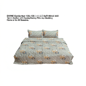 Edredón DIVINE de 108x108 Pulgadas, Tamaño King, Algodón Suave con Relleno de Poliéster, Ropa de Cama Cálida para el Hogar o Hotel, para Todas las Temporadas - Product Image 3