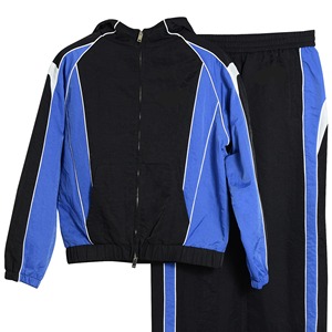 Custom Men's Polyester Nylon Windbreaker Tracksuit Printed Training Jacket and Jogger <b>Set</b> Waterproof - Product Image 5