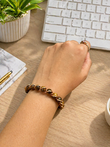 Handmade Gemstone Beaded <b>Bracelet</b> Rose Gold Wire Wrapped <b>Healing</b> Crystal Jewelry Luxury Style Exquisite Design - Product Image 1
