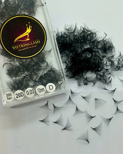 การต่อขนตาปลอมแบบแคบสีดำด้าน CC /ddd/m/m/L แบบมืออาชีพที่มีปริมาณมาก20D - Product Image 6