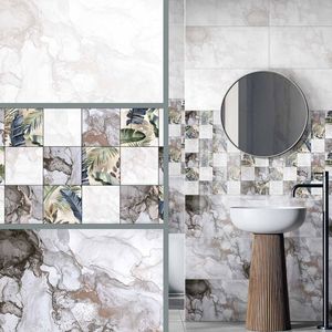 White Marble Finish Ceramic Wall <b>Tile</b> 300x600 Modern Minimalist Design For Corporate Office And Commercial Building Projects - Product Image 1
