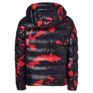 Chaqueta Acolchada con Capucha de Camuflaje para Hombre, Invierno, Cortavientos, con Cierre, Informal, Gruesa, de Poliéster, Corte Regular - Product Image 3