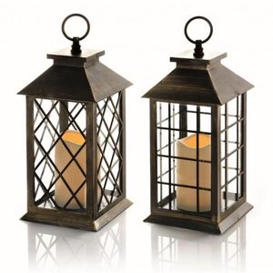 Farol Decorativo de Hierro de Lujo para Sala de Estar, Dormitorio, Patio, Balcón, Elegante Portavelas y Accesorios Premium para el Hogar - Product Image 3