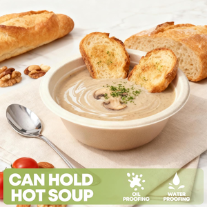 ชาม PP ขนาด 12 ออนซ์ แบบใช้แล้วทิ้ง ย่อยสลายได้ ใช้กับไมโครเวฟได้ ทนทาน ดีไซน์ทันสมัย เหมาะสำหรับซุปร้อน สลัด ของว่าง ใช้ในงานปาร์ตี้ - Product Image 5