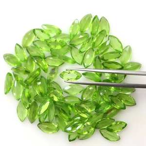 Peridoto Verde Natural, Corte Marquise, Piedra Preciosa Suelta de 3x6mm, Peridoto Calibrado para Joyería, Venta al por Mayor de Peridoto - Product Image 4