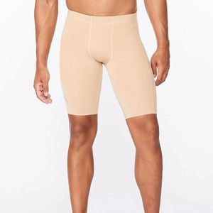 Pantalones Cortos de Compresión para Hombre al por Mayor, de Alta Calidad, para Gimnasio, Fitness, Entrenamiento, Deportes, Correr, Natación, Baratos, de Spandex Sólido con Logotipo - Product Image 1
