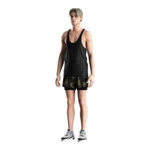Best Selling Muscle Quick Dry Workout Men'S Workout Liner Double <b>Layer</b> Wear Mens 2 in 1 Gym Training Shorts No Pockets - Product Image 5