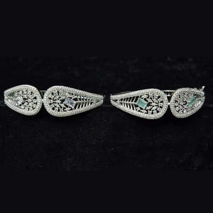 Silver Plated Radiant American <b>Diamond</b> Wedding & Party <b>Bracelets</b> Elegant <b>Diamond</b> <b>Bangle</b> - Product Image 1